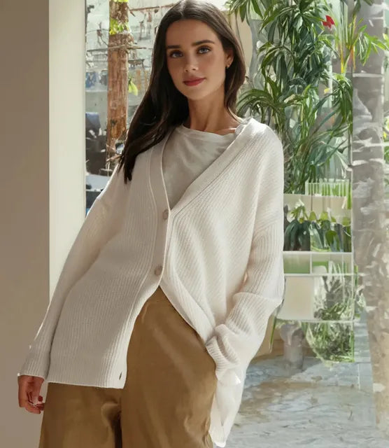 Lucina | Elegant kasjmier vest – Zacht, comfortabel breisel, relaxte pasvorm, tijdloze stijl
