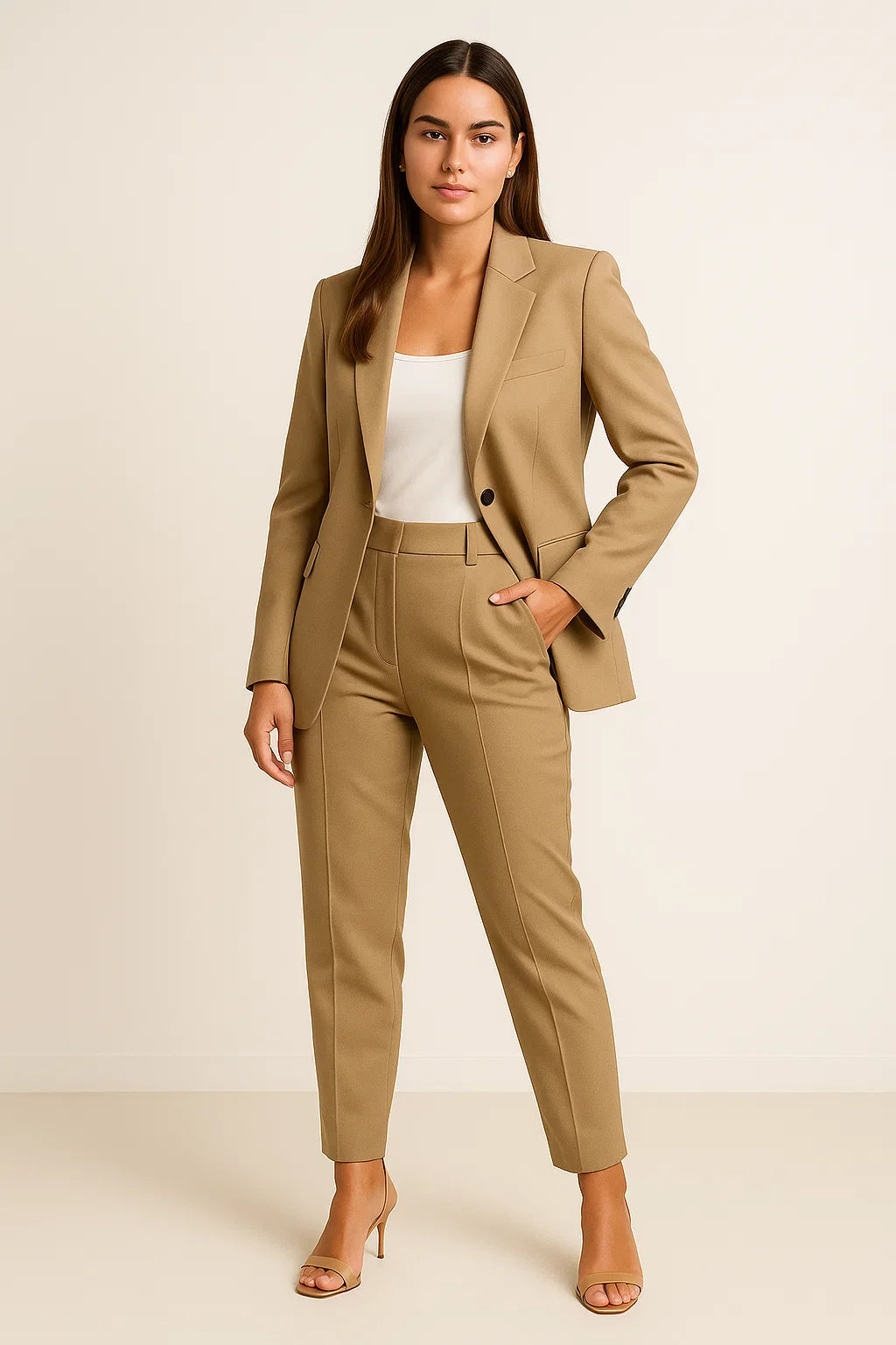 Mircia | Elegant maatpak voor dames - Blazer & Broek Professioneel Zakelijk & Formeel Kostuum Set