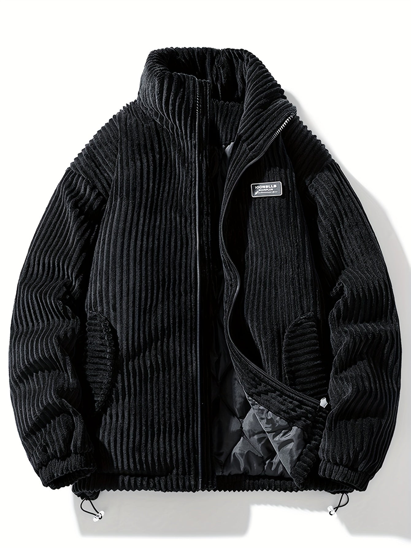 Stanislav | Heren corduroy jas, gewatteerde warme winterjas, opstaande kraag, casual & outdoor stijl