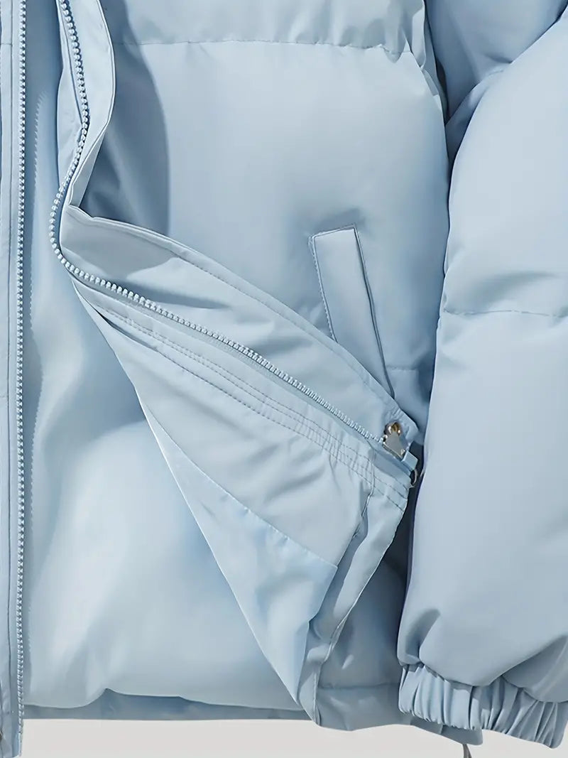 Lovise | Chique gewatteerde jas met capuchon voor dames, warme geïsoleerde bovenkleding
