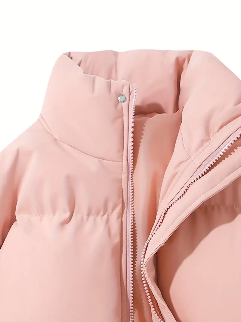 Lovise | Chique gewatteerde jas met capuchon voor dames, warme geïsoleerde bovenkleding