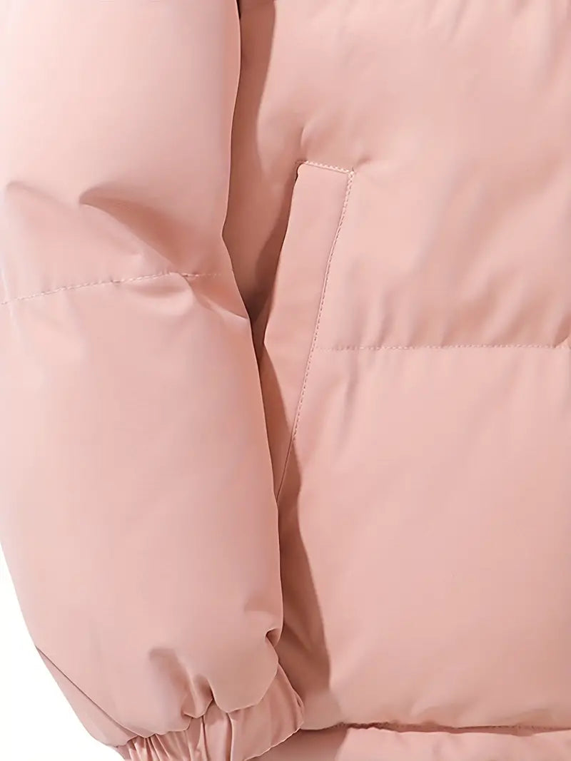Lovise | Chique gewatteerde jas met capuchon voor dames, warme geïsoleerde bovenkleding