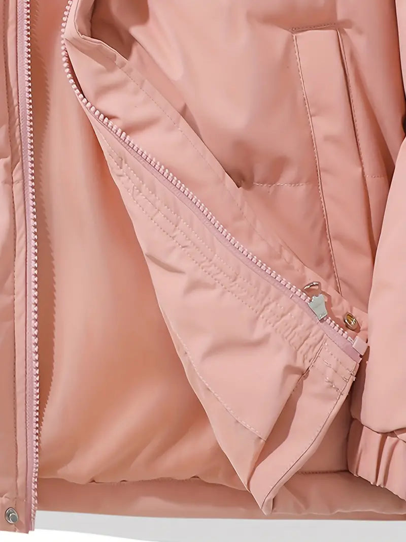 Lovise | Chique gewatteerde jas met capuchon voor dames, warme geïsoleerde bovenkleding