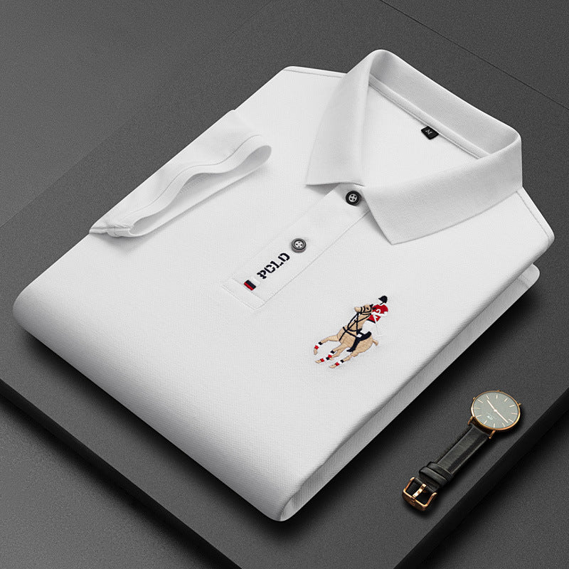 Quaric | Elegant casual poloshirt voor heren – Ademend katoen, korte mouwen, perfect voor werk en vrije tijd