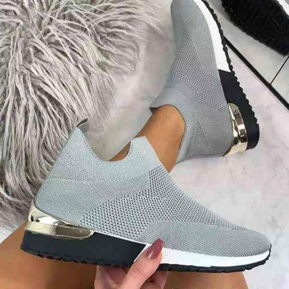 Airlynx | Damesslippers van mesh - Ademende wandelschoenen zonder veters