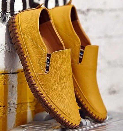 VeroStep | Orthopedische Leren Herenschoenen - Platte Casual Comfort Schoenen