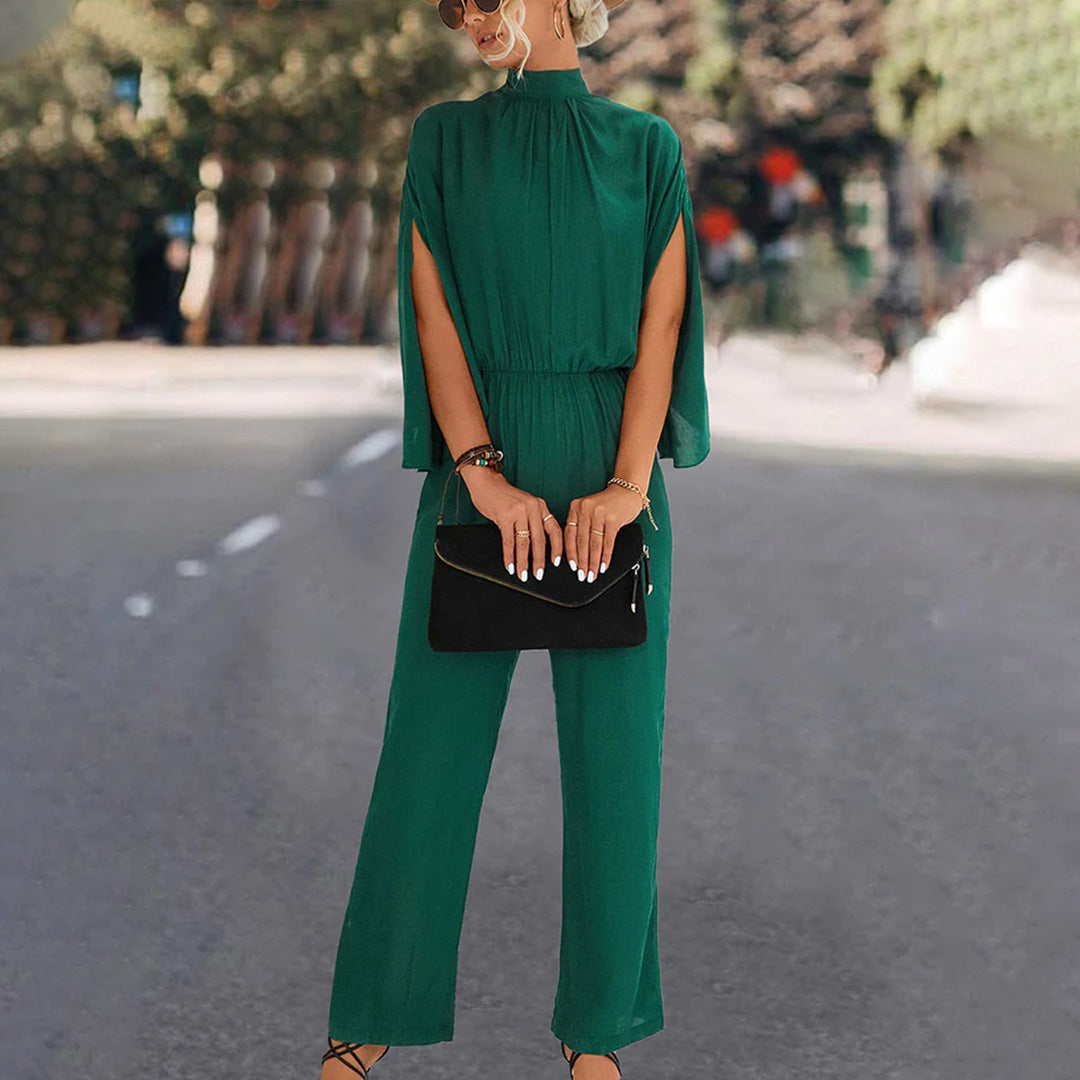 Eszter | Classy Jumpsuit met wijde pijpen en vleermuismouwen - Elegante damesmode