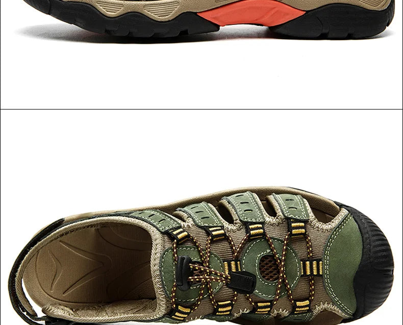 ComforTrek | Leren herensandalen - duurzaam en ademend zomerschoeisel