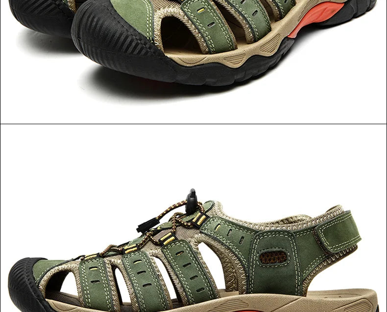 ComforTrek | Leren herensandalen - duurzaam en ademend zomerschoeisel