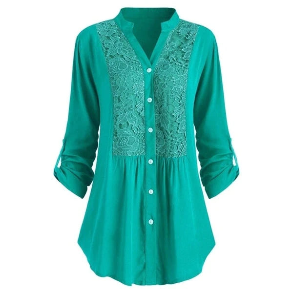 Orlisse | Winterjas voor dames – met bontvoering, double-breasted, tailleband, warme stijlvolle bovenkleding