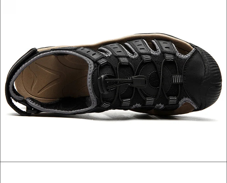 ComforTrek | Leren herensandalen - duurzaam en ademend zomerschoeisel