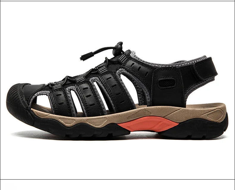 ComforTrek | Leren herensandalen - duurzaam en ademend zomerschoeisel