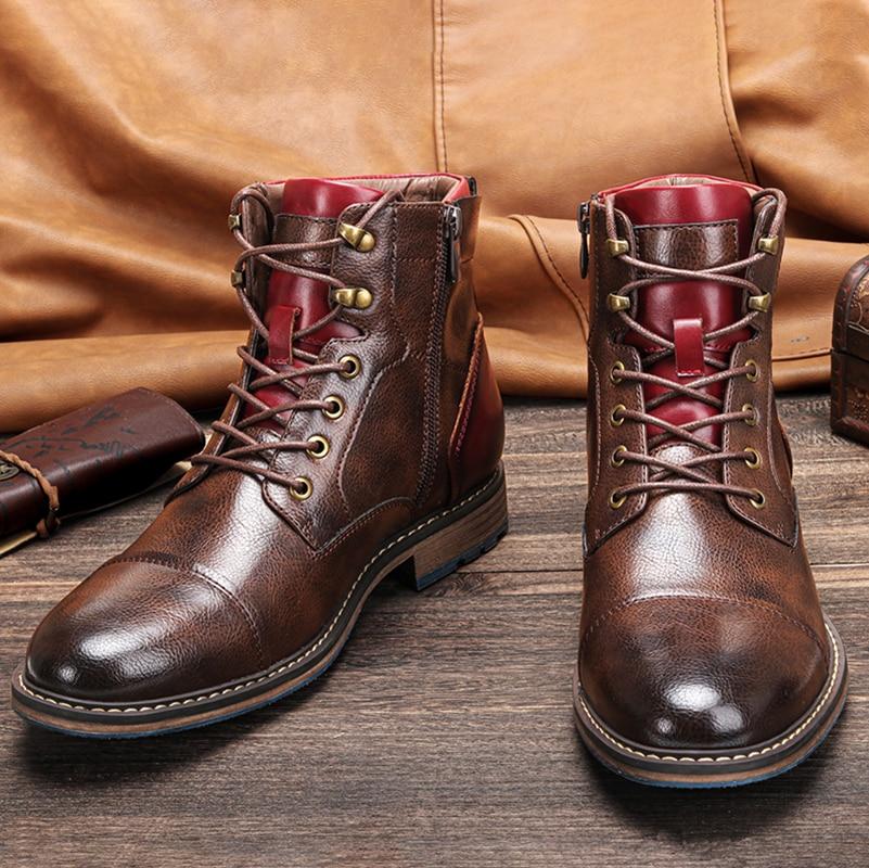 Oxhelm | Heren Premium Leren Oxford Laarzen - lace-up, Formele Dress Enkelschoenen