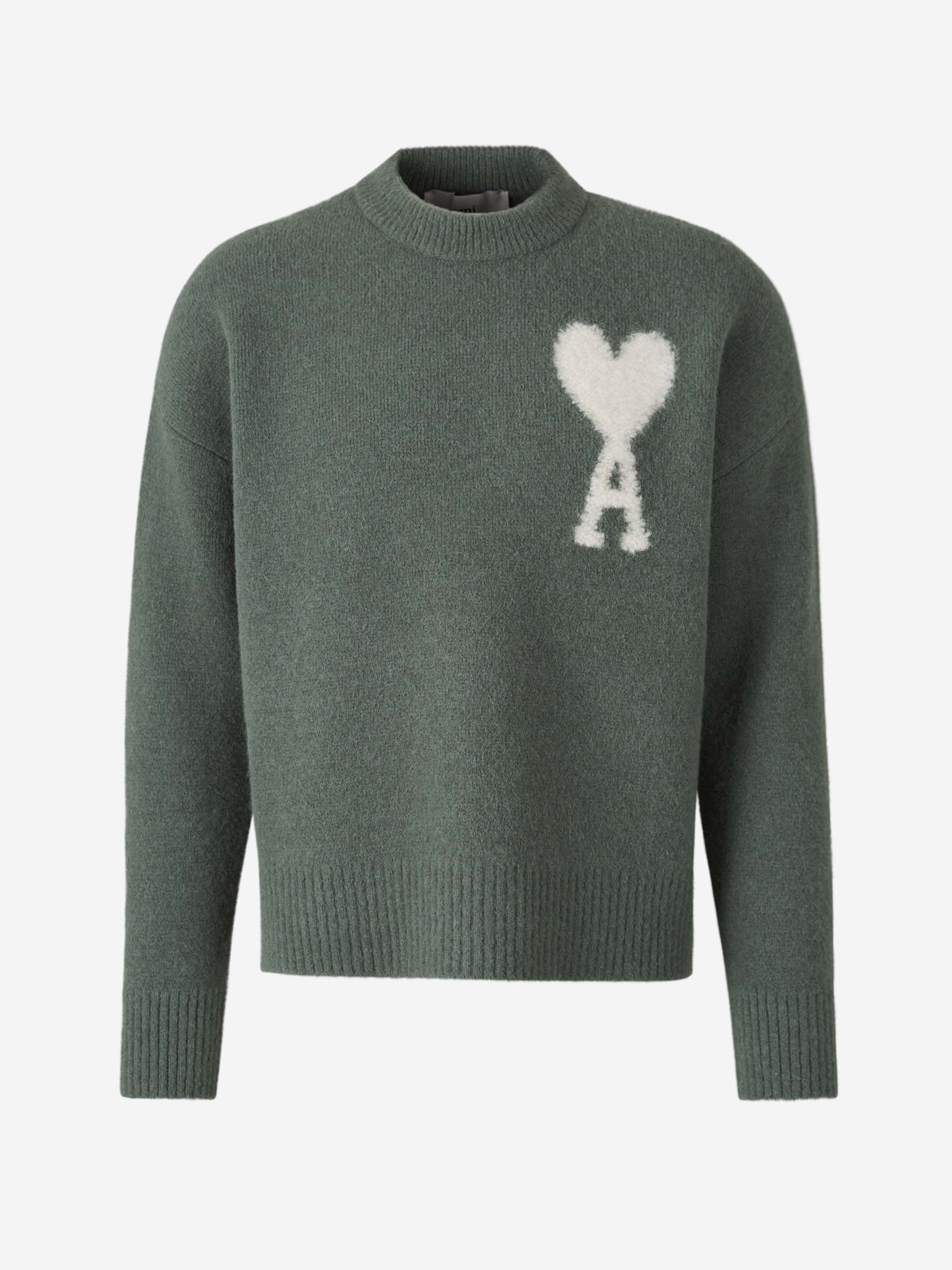 Fynlor | Heren trui met hartmotief – Modieuze zachte gebreide, casual en comfortabele pullover