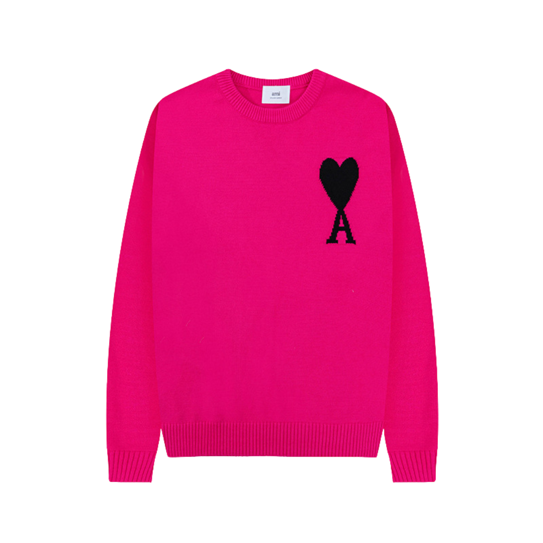 Fynlor | Heren trui met hartmotief – Modieuze zachte gebreide, casual en comfortabele pullover