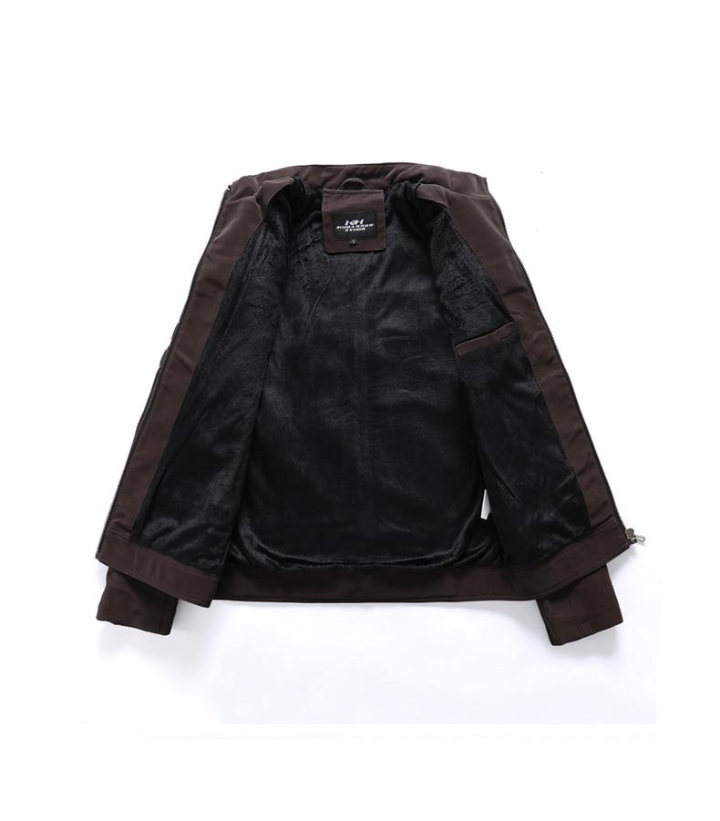 Petter | Motorjack voor heren, PU-leren motorjack met ritszakken, casual bovenkleding