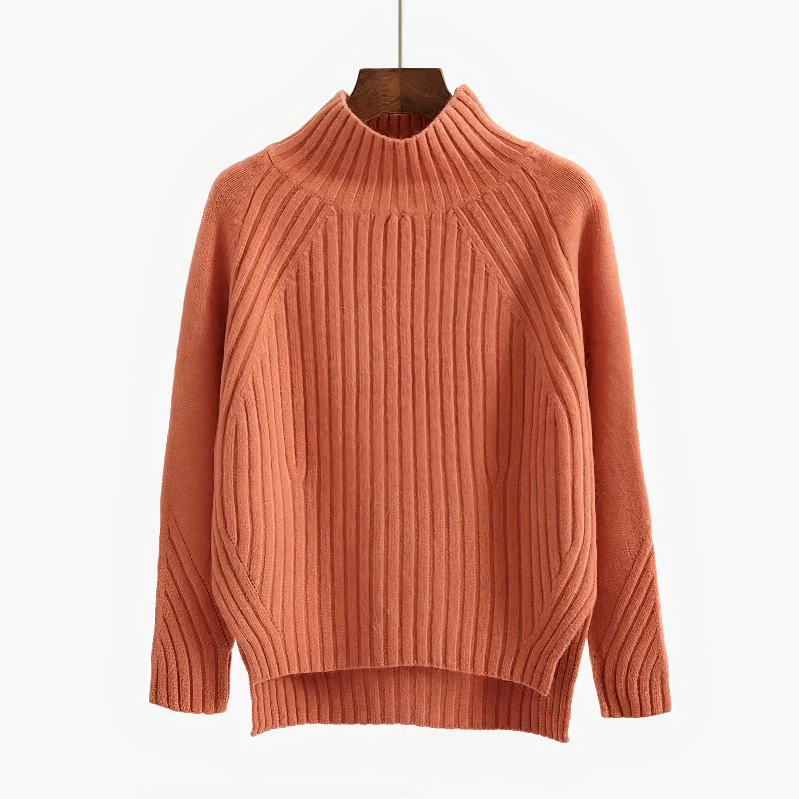 Noretta | Stijlvolle gebreide trui voor dames met halve col – Comfortabel, casual en herfst-/wintermode