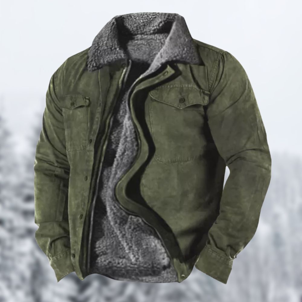 Kellanor | Herenwerkjas van imitatiesuède met fleecevoering – Warme, duurzame en stijlvolle jas