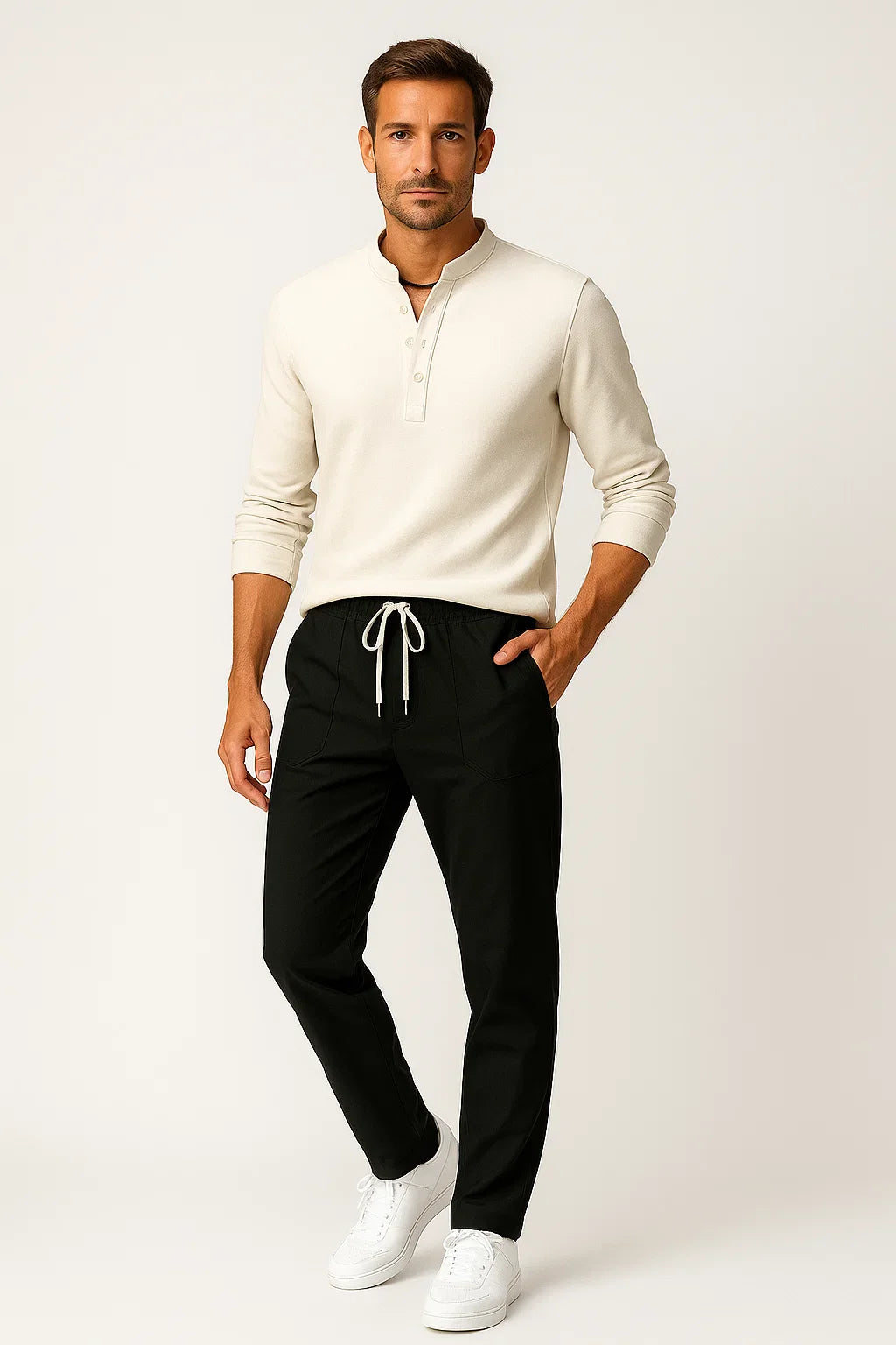 Maros | Casual herenbroek - stretch katoenmix chino's en reisbroeken