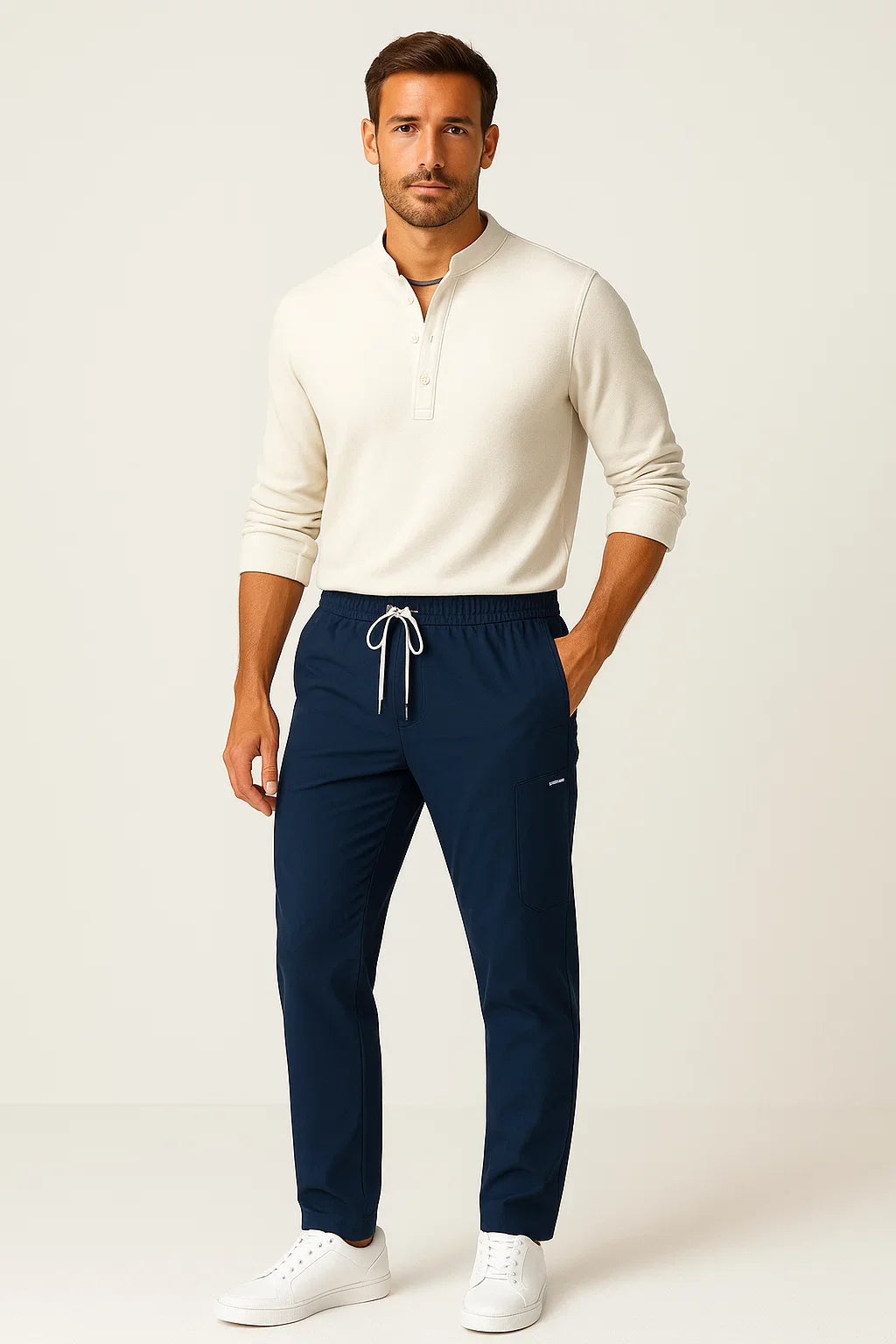Maros | Casual herenbroek - stretch katoenmix chino's en reisbroeken