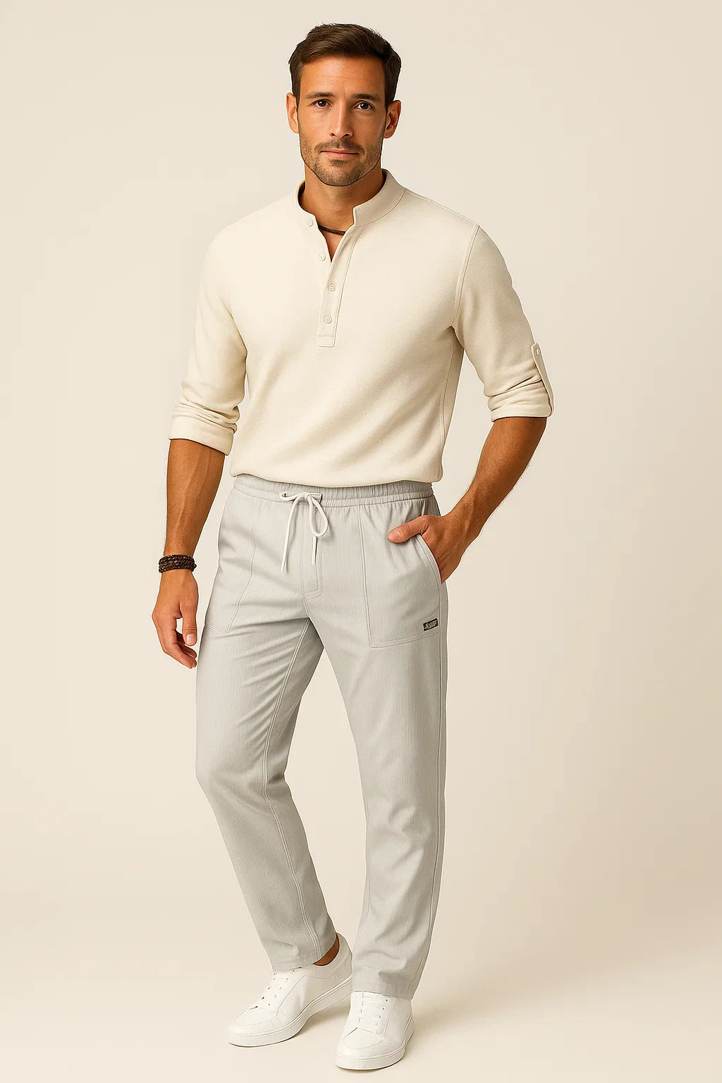 Maros | Casual herenbroek - stretch katoenmix chino's en reisbroeken