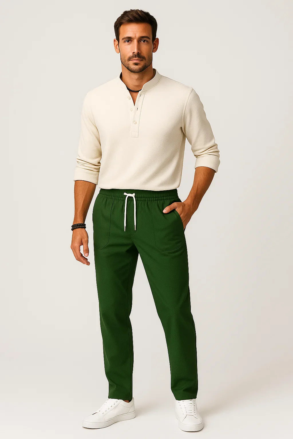 Maros | Casual herenbroek - stretch katoenmix chino's en reisbroeken