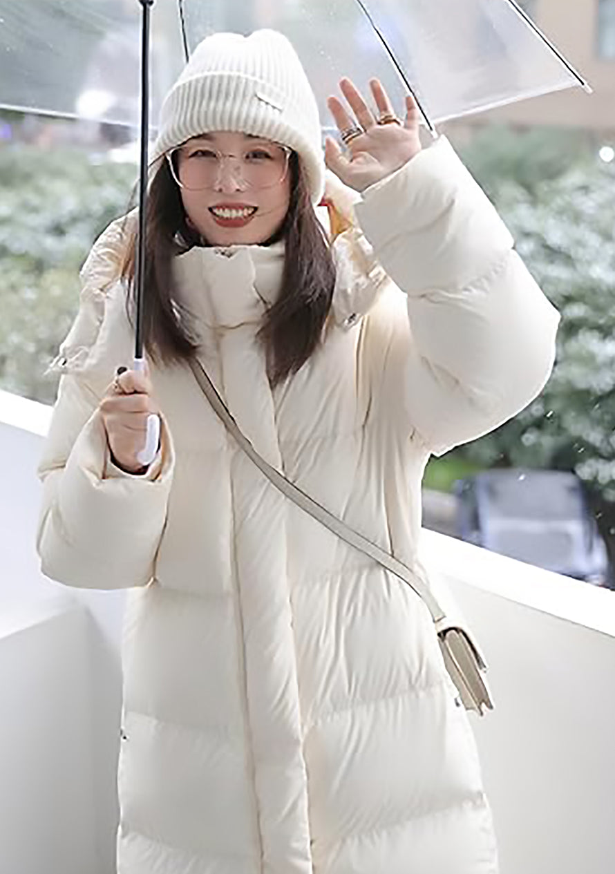 Gerda | Oversized lange donsjas – Warme winterjas, knielengte, lichtgewicht en stijlvol