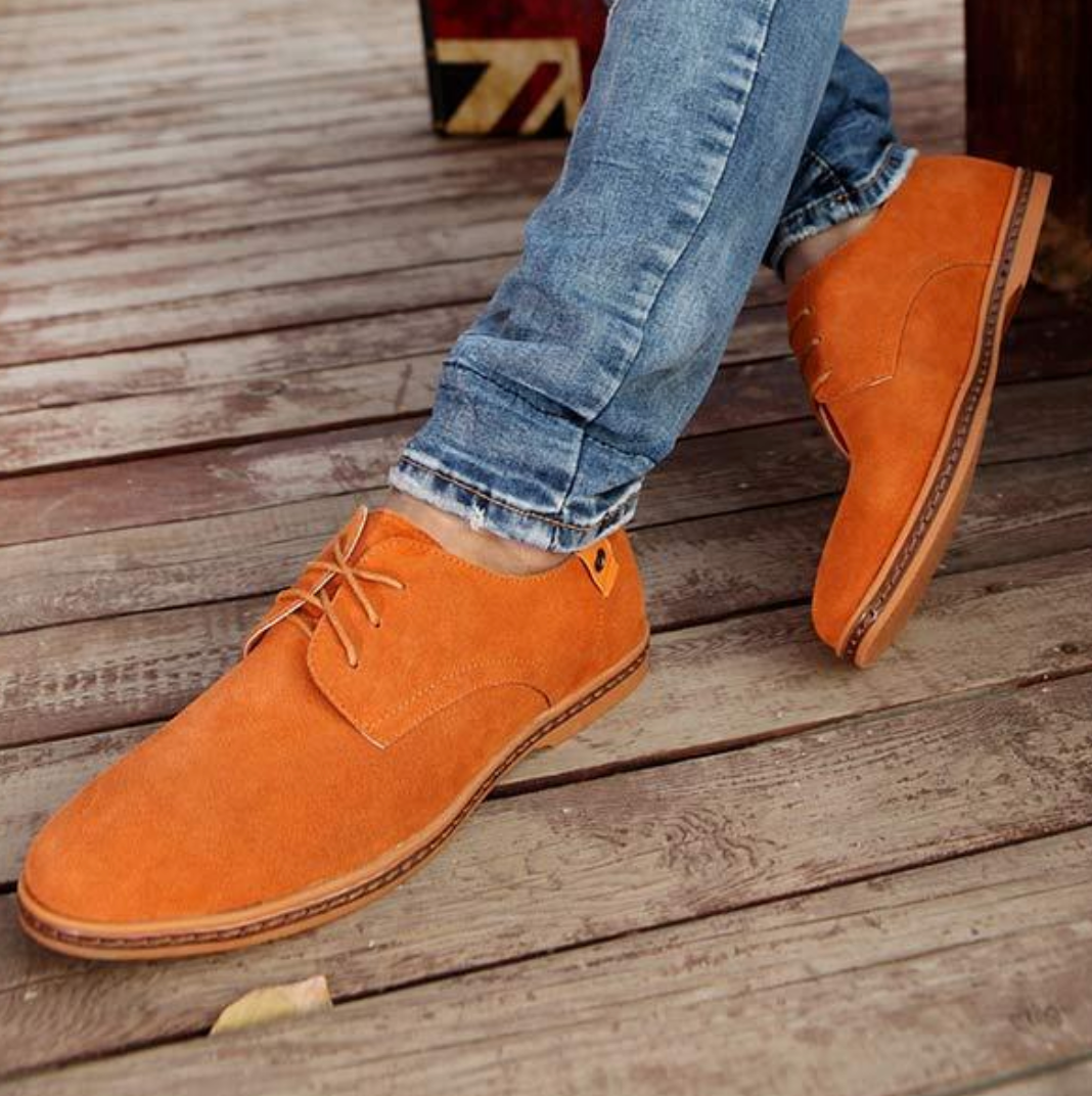 Krythas | Premium Suède Leren Herenschoenen - Elegante Geklede Schoenen