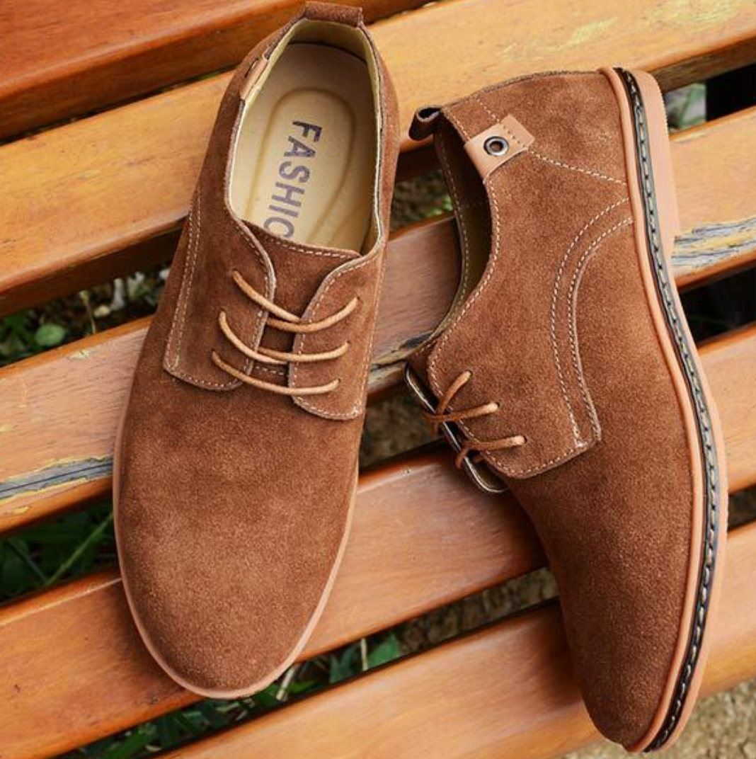 Krythas | Premium Suède Leren Herenschoenen - Elegante Geklede Schoenen