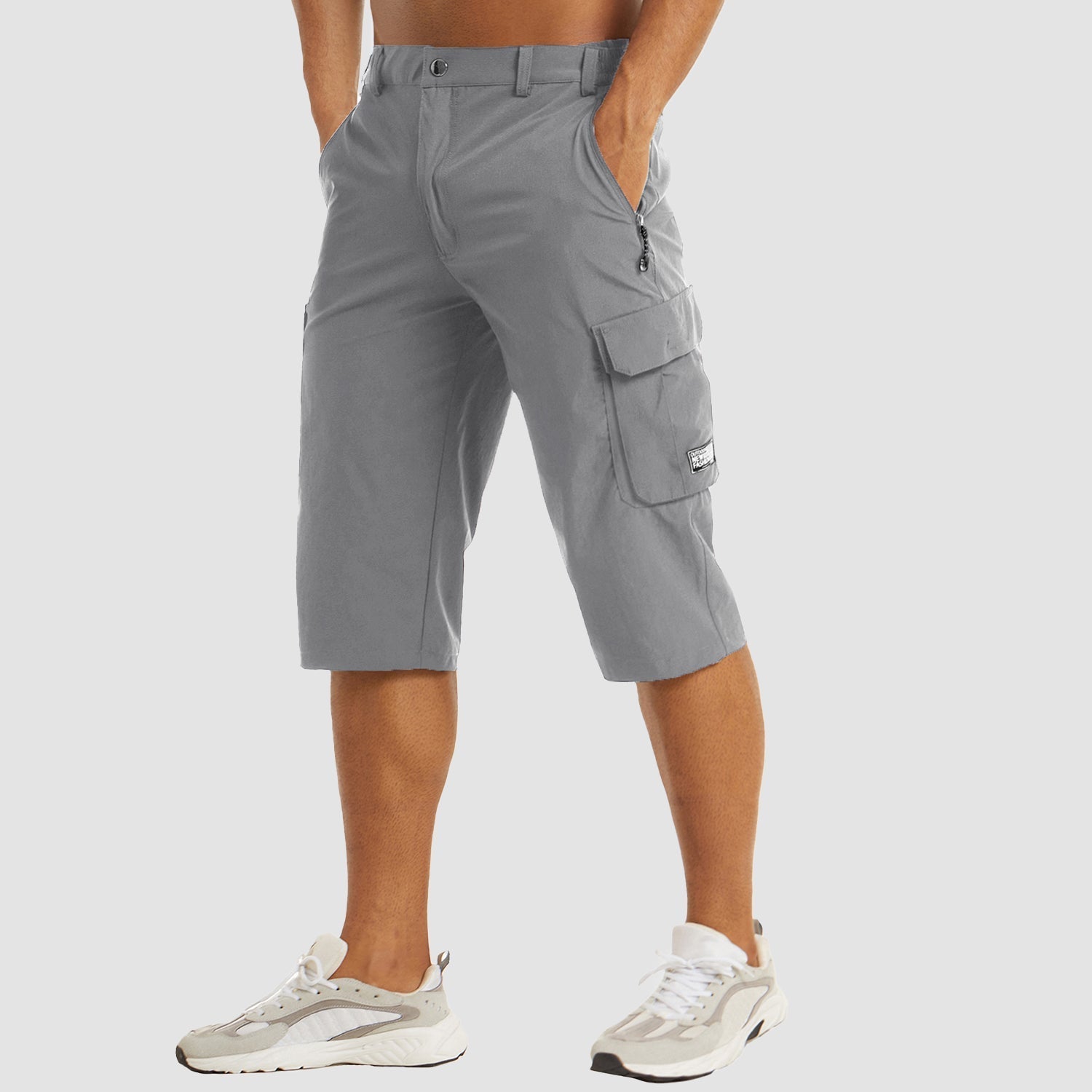 Thervian | Herenhorts met sneldrogende Cargo - Multizakkenshorts voor buiten