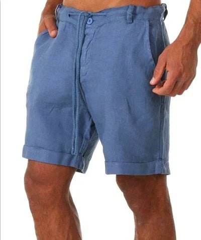 Leifric | Linnen herenshort - Lichtgewicht ademende zomershort boven de knie