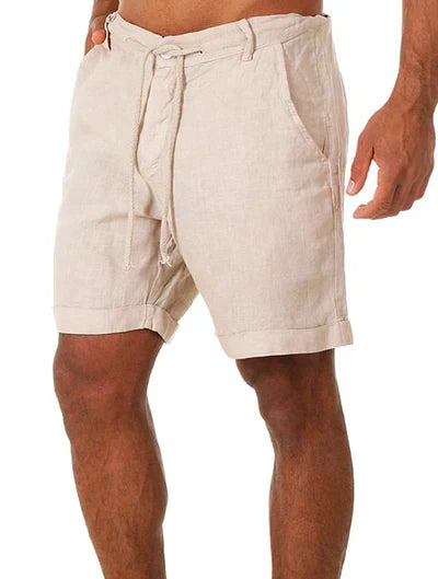 Leifric | Linnen herenshort - Lichtgewicht ademende zomershort boven de knie