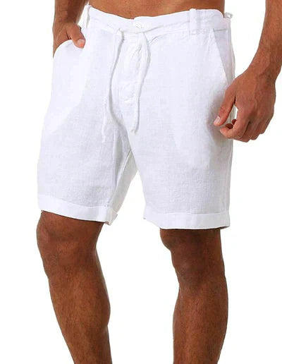 Leifric | Linnen herenshort - Lichtgewicht ademende zomershort boven de knie
