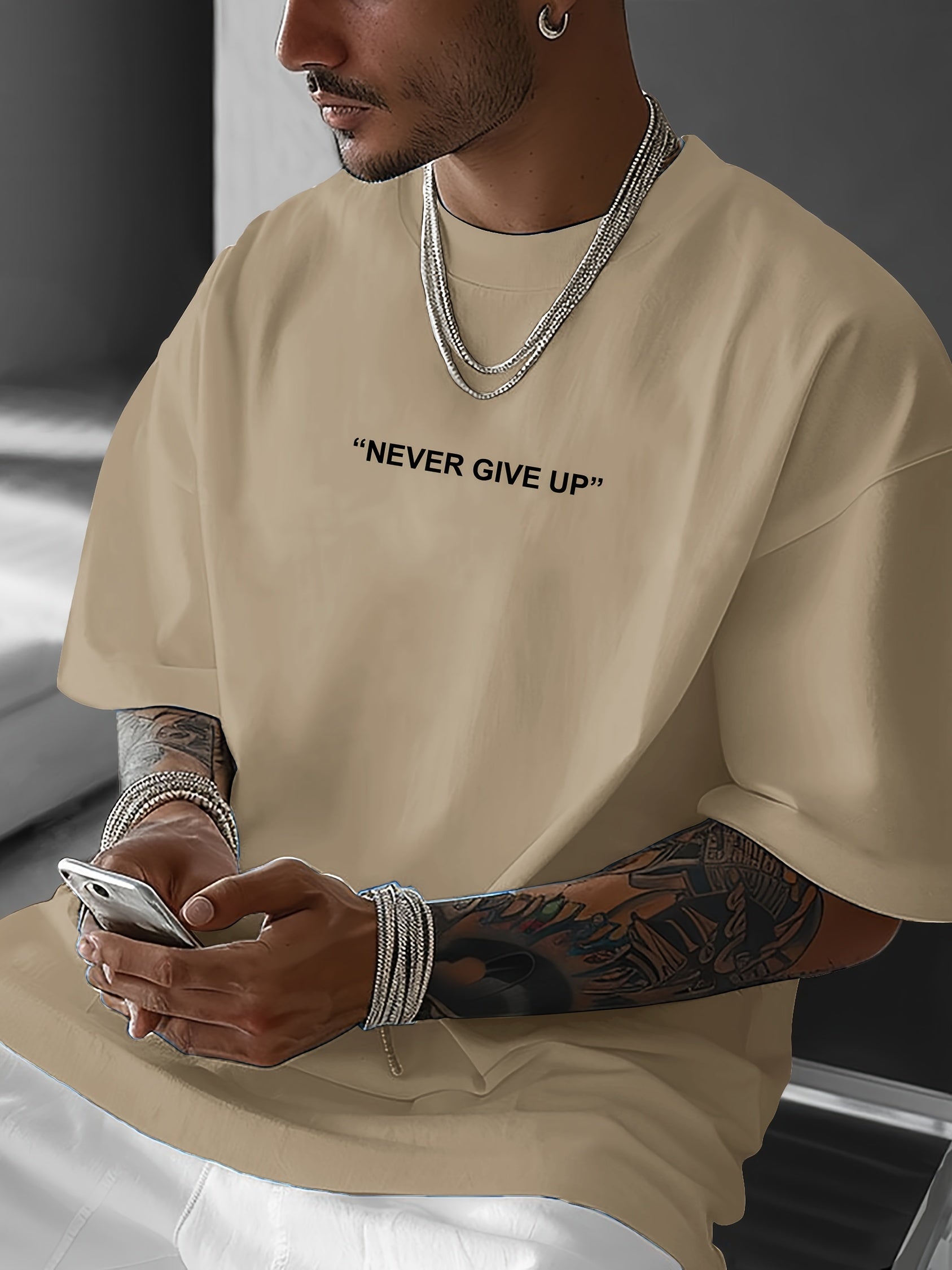 Lorant | Heren-T-shirt Oversized - Casual Katoenen T-shirt, Relaxed Fit, Grafische print