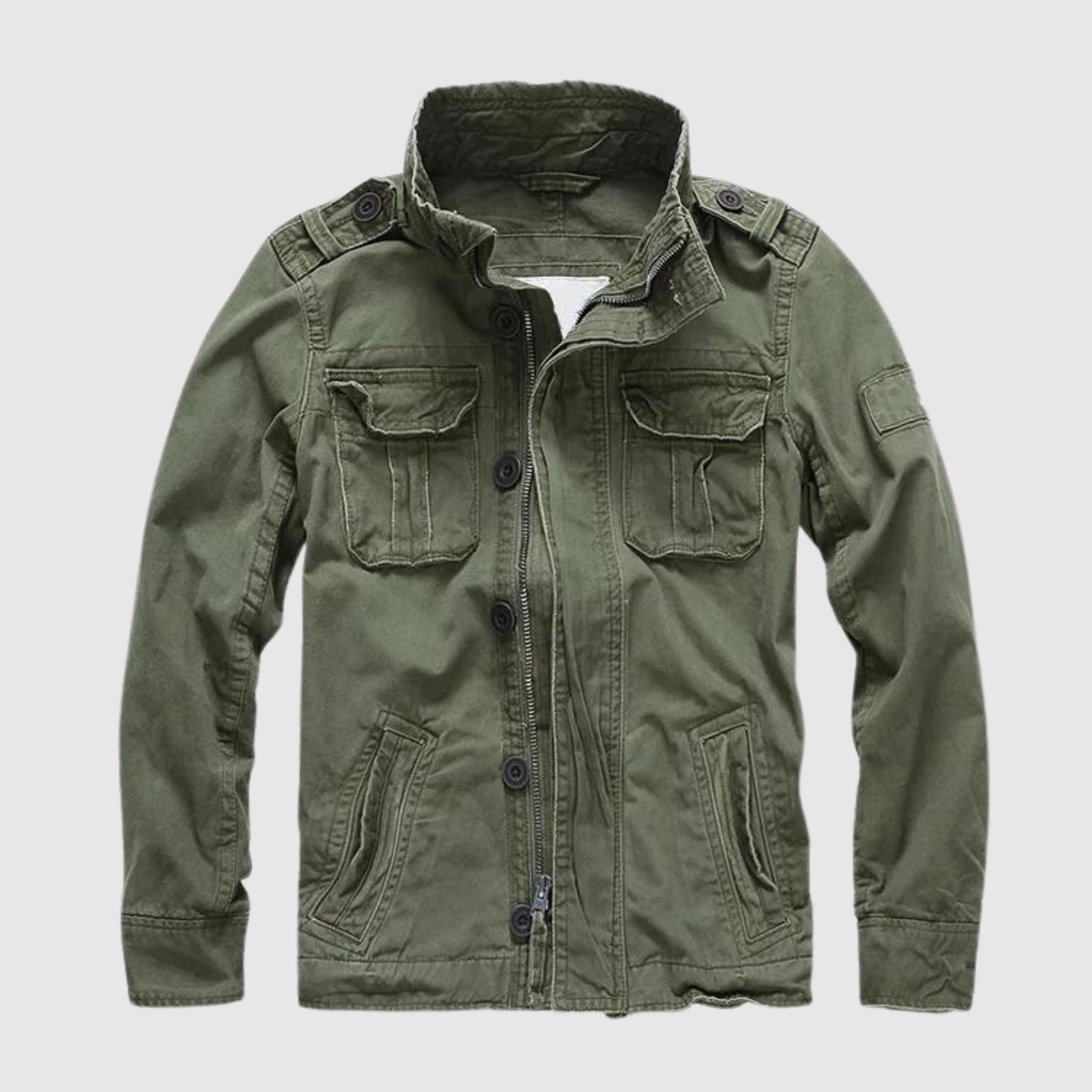 Geyric | Klassiek denim jack voor heren – ritssluiting, casual streetwear, lichtgewicht spijkerjasje