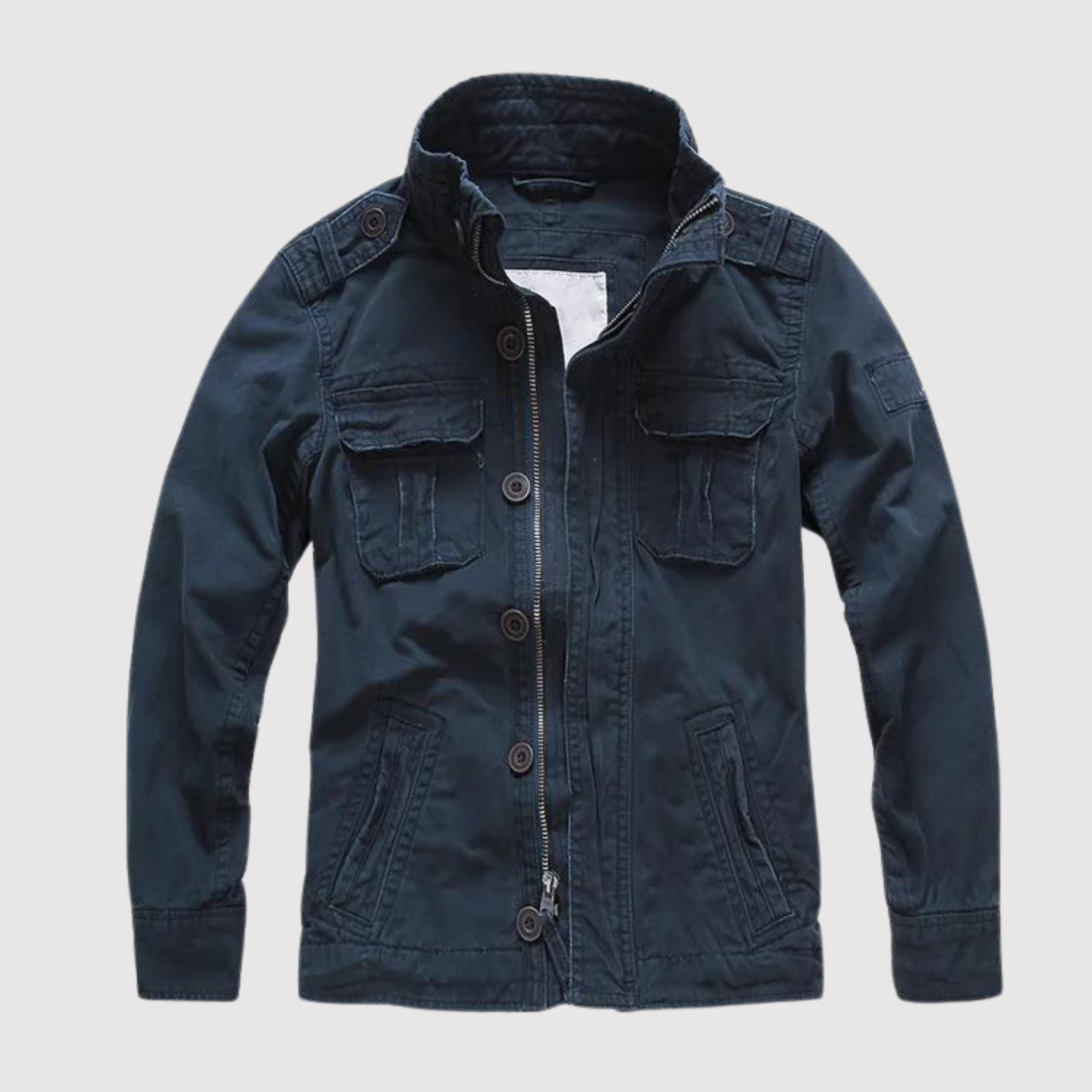 Geyric | Klassiek denim jack voor heren – ritssluiting, casual streetwear, lichtgewicht spijkerjasje