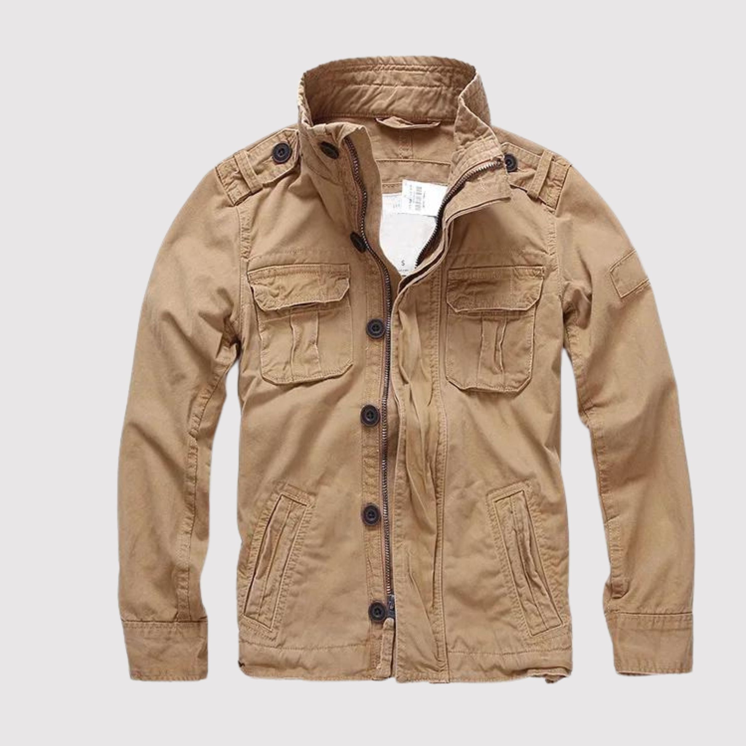 Geyric | Klassiek denim jack voor heren – ritssluiting, casual streetwear, lichtgewicht spijkerjasje