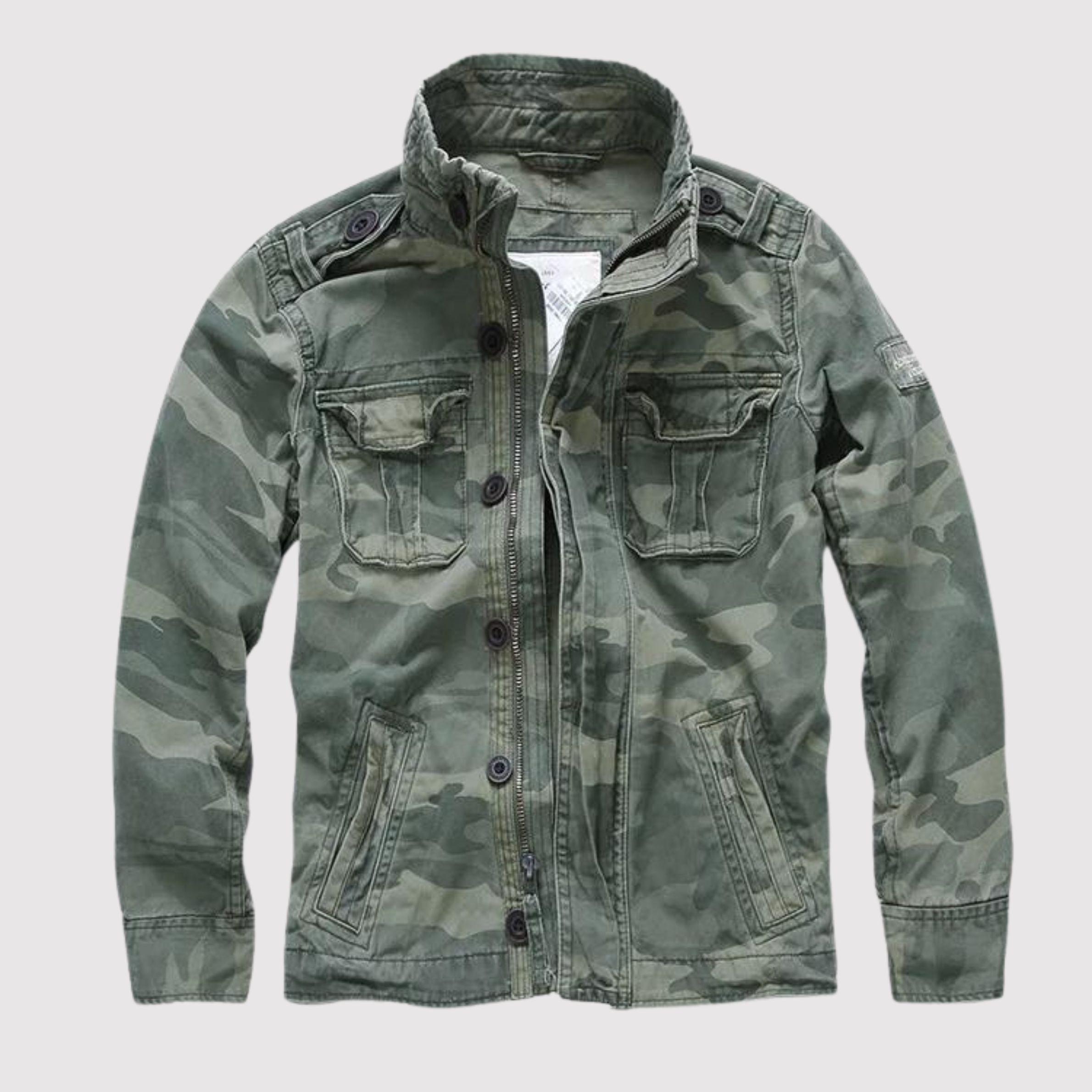 Geyric | Klassiek denim jack voor heren – ritssluiting, casual streetwear, lichtgewicht spijkerjasje
