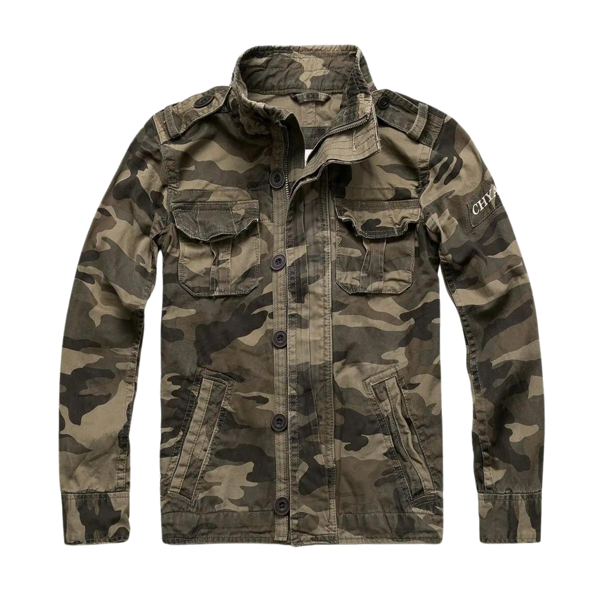 Geyric | Klassiek denim jack voor heren – ritssluiting, casual streetwear, lichtgewicht spijkerjasje