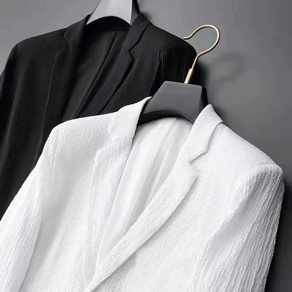 Nektarios | Lichtgewicht comfortabel herenpak – blazer en broek, slim fit, casual