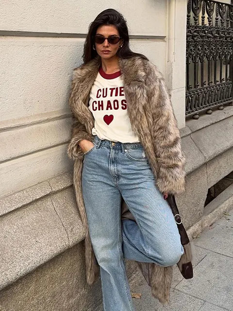 Eska | Gezellige teddy winterjas voor dames