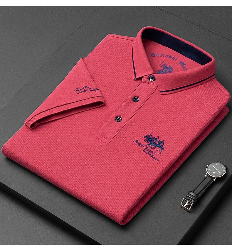 Elivor | Herenpoloshirt met geborduurd logo – Slim fit, casual en elegant, korte mouwen, ademend