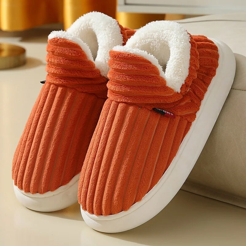 CozyToes | Pluche gevoerde winterslippers - warm, zacht, comfortabel schoeisel voor binnen & thuis