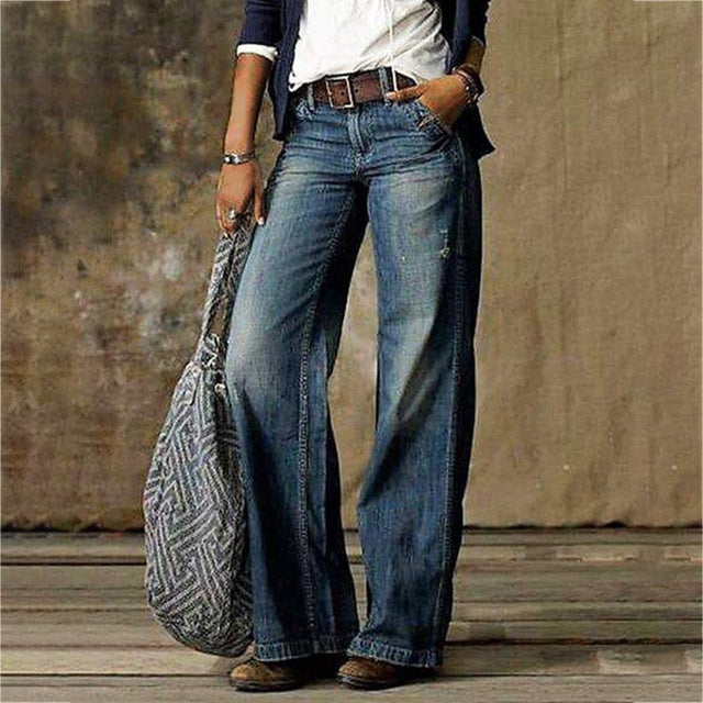 Jylindra | Rechte Jeans voor dames - Stijlvolle denimbroek voor dagelijks gebruik