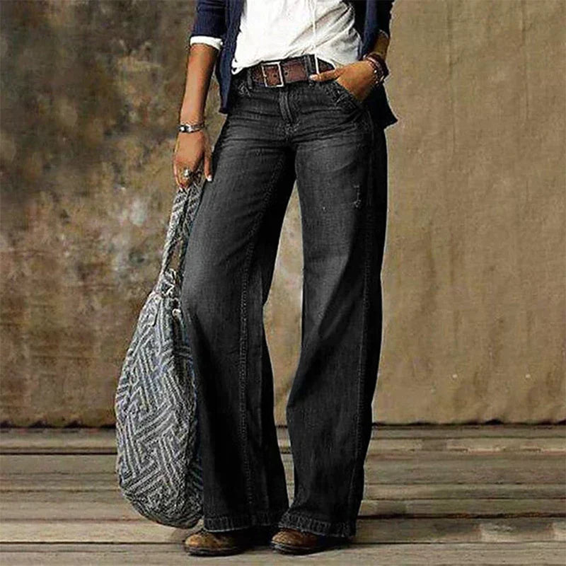 Jylindra | Rechte Jeans voor dames - Stijlvolle denimbroek voor dagelijks gebruik