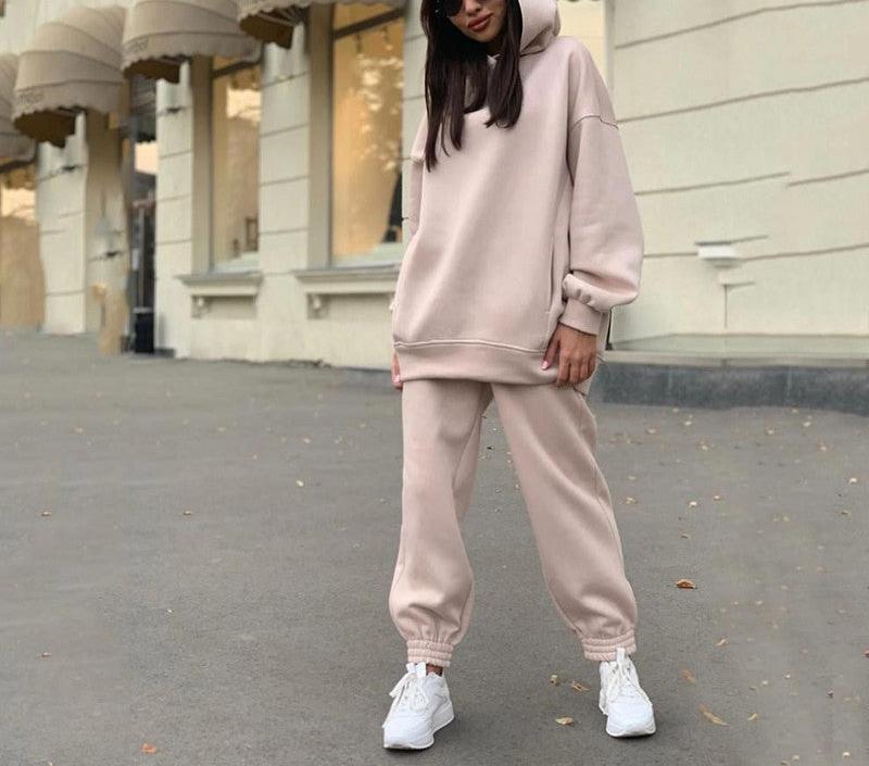 Patrizia | Joggingpak voor dames met hoodie en broek – comfortabel, sportief en casual voor de winter