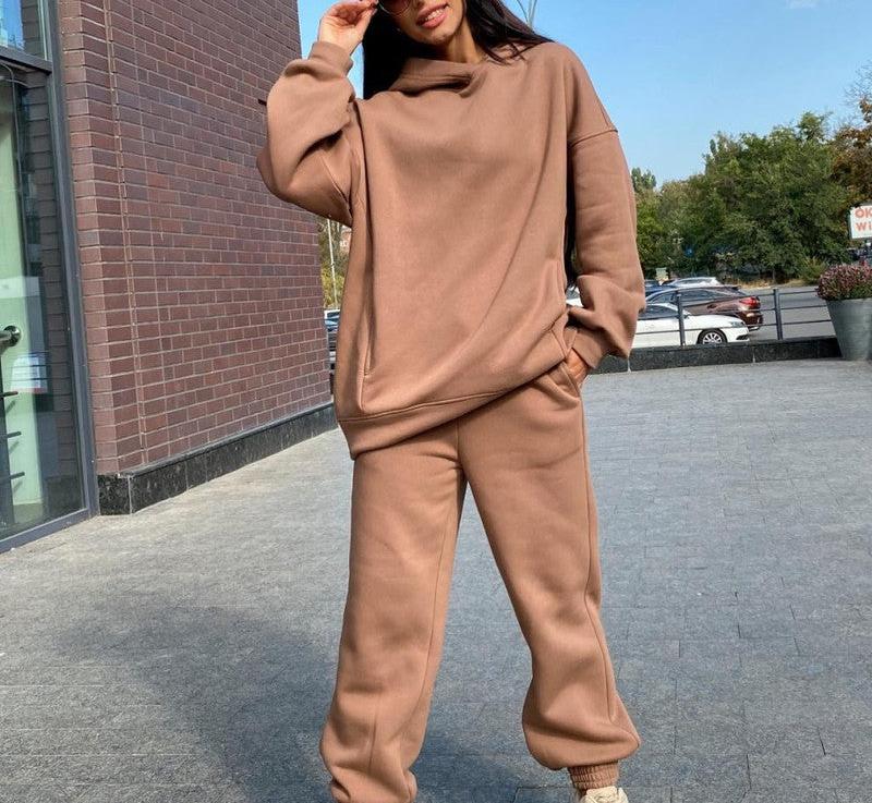 Patrizia | Joggingpak voor dames met hoodie en broek – comfortabel, sportief en casual voor de winter