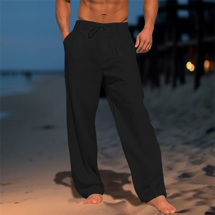 Jocas | Heren Relaxed-Fit Linnen Broek - Lichtgewicht Zomerbroek