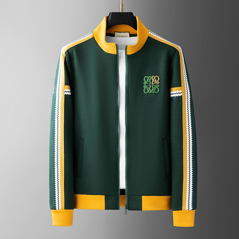 Jovanes | Premium Romeins trainingspak voor heren – Slim fit, lycra-stof, gestreepte details