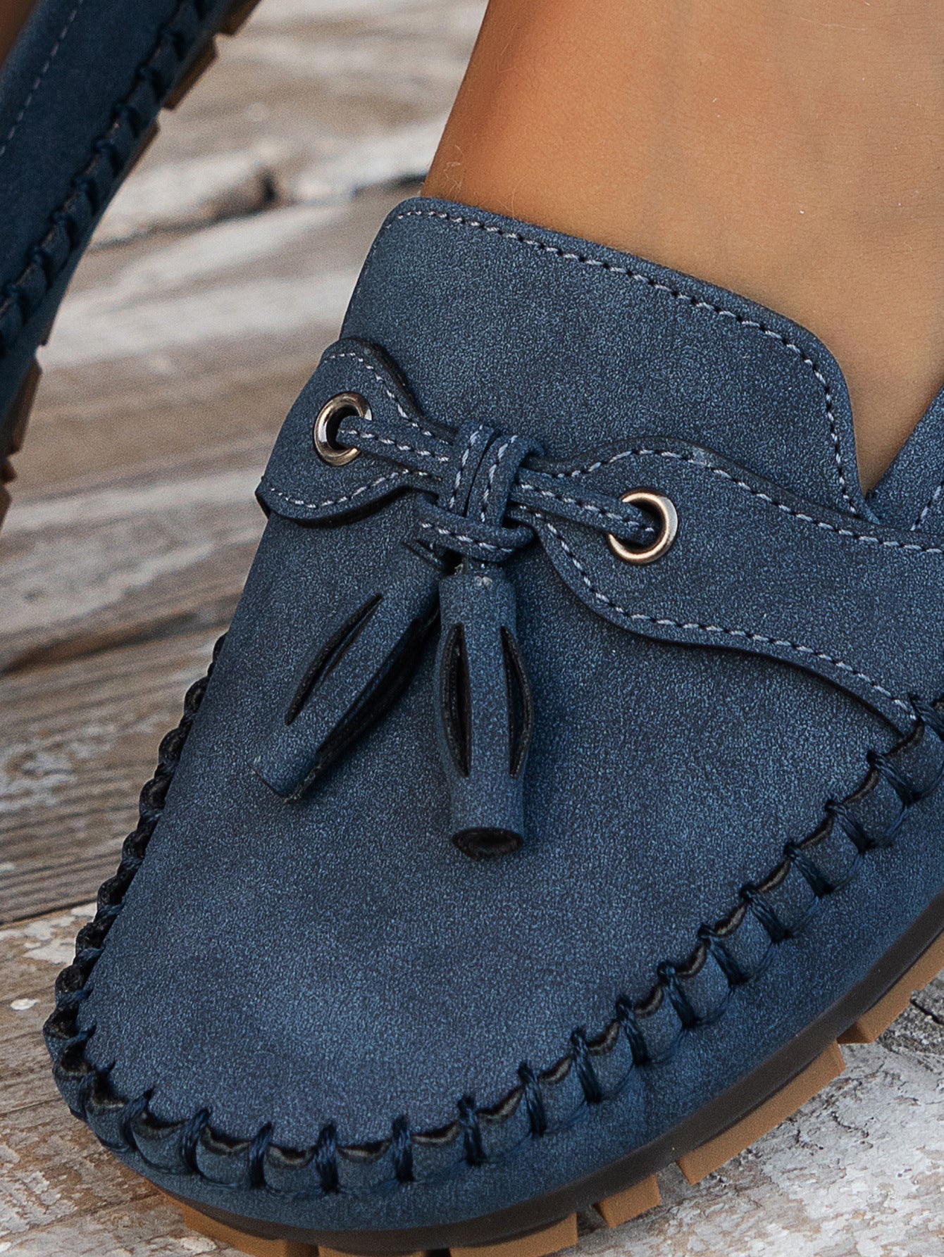 Voxa | Vrouwen Vintage Loafers - Stijlvolle Comfort Slip-On Schoenen